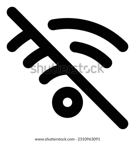 no wifi signal icon for web or ui design
