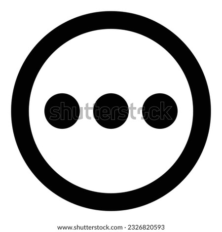 three dots icon for web ui design