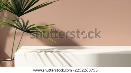 Similar – Foto Bild Marmortisch mit Palmblattschatten