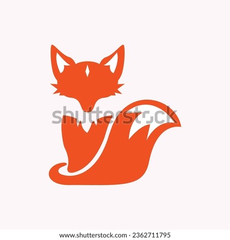 fox logo, simple fox illustration 2