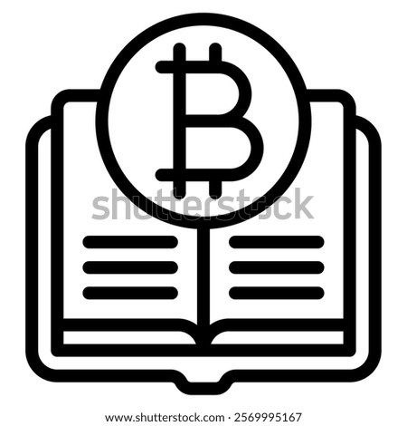 Ledger Crypto and Blockchain icon illustration