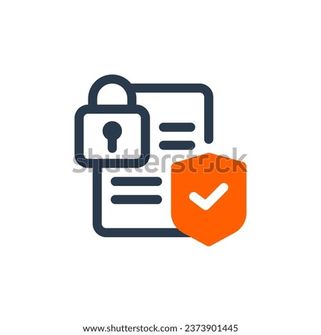 Security Compliance Policy Adherence Vector Icon Illustration