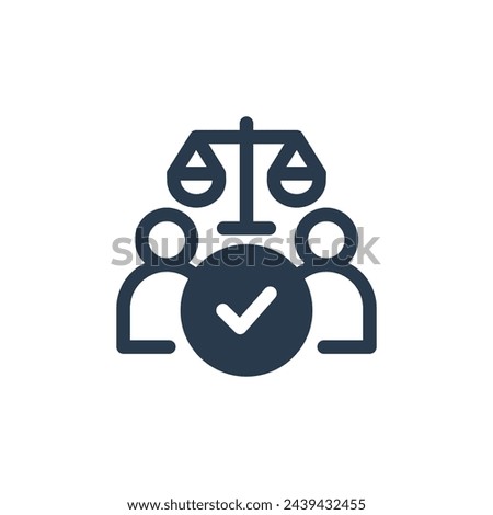 Social Justice Advocacy Vector Icon Illustration