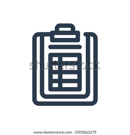 Golf Scorecard Vector Icon Illustration