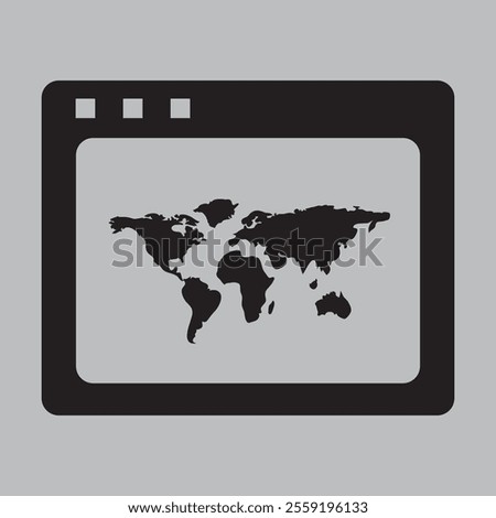 world map with tablet pc, world map