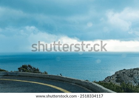 Similar – Image, Stock Photo Winding Road of Palma de Mallorca, Spain