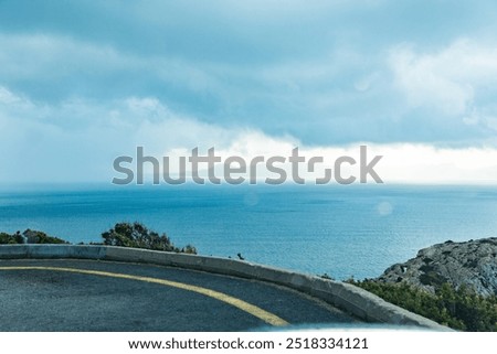 Similar – Image, Stock Photo Winding Road of Palma de Mallorca, Spain