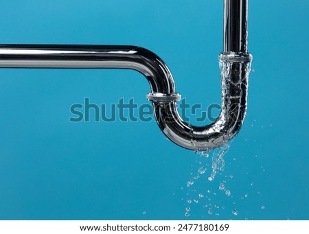 Similar – Image, Stock Photo The water pipe of a construction site