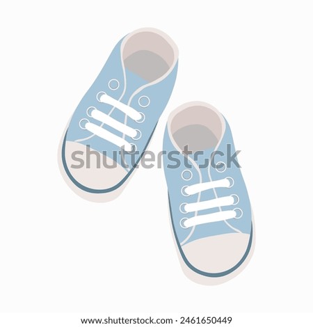 children's shoes blue sneakers booties for a newborn boy