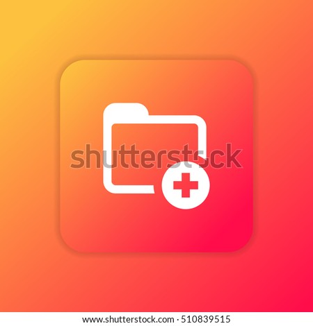 New Folder orange bright app ui/ux Icon / Logo design