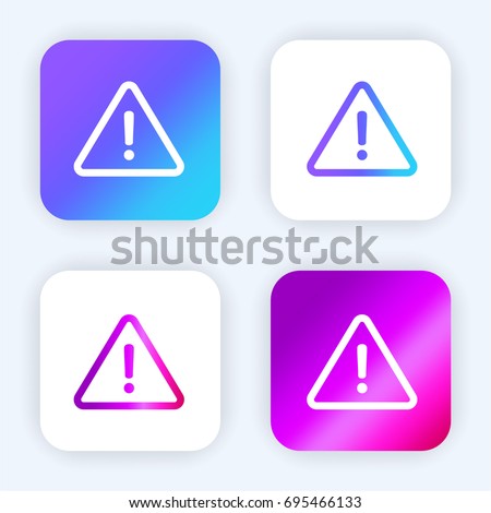 Danger bright purple and blue gradient app icon