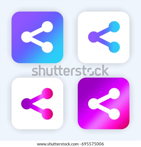 Share this bright purple and blue gradient app icon