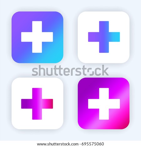 Add this bright purple and blue gradient app icon