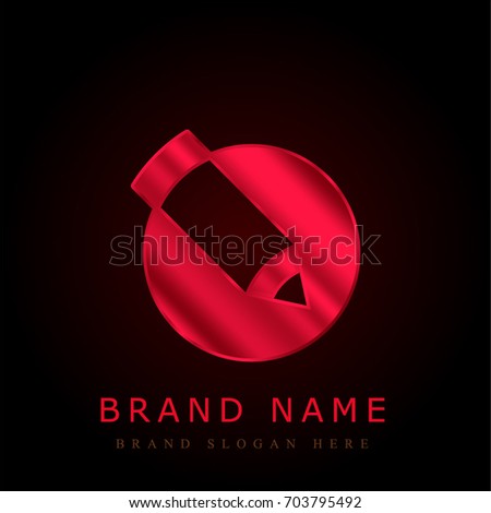 Livejournal red chromium metallic logo