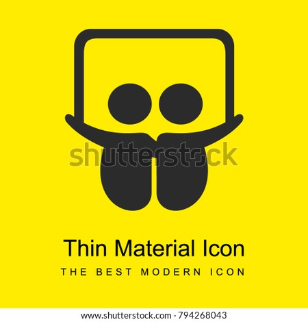 Slideshare logo bright yellow material minimal icon or logo design