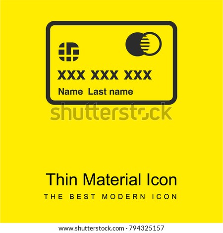 Mastercard bright yellow material minimal icon or logo design