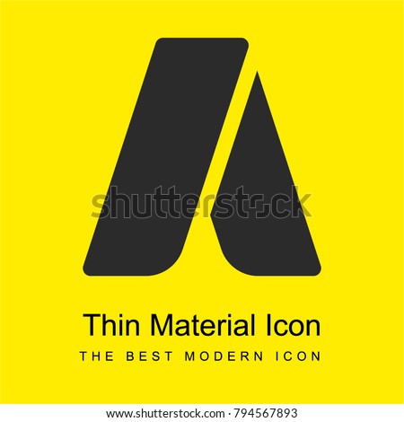 Adwords bright yellow material minimal icon or logo design