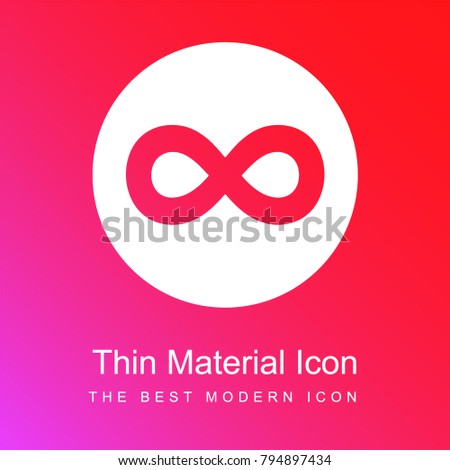 500px logo red and pink gradient material white icon minimal design