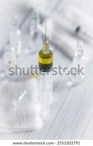 Similar – Image, Stock Photo Fever outpatient clinic