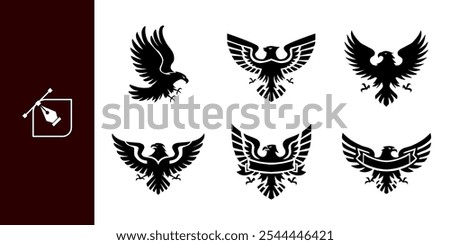 Eagle logo vector. Graphic eagle bird logo template, Vector element for logo, I apologize because this is not neat !!!