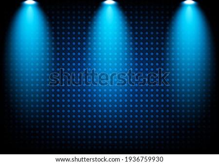 graphics design Spot light with blue background