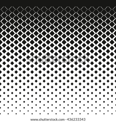 Gradient of rhombus (diamonds). Halftone effect. Repeating background texture. Vector illustration.