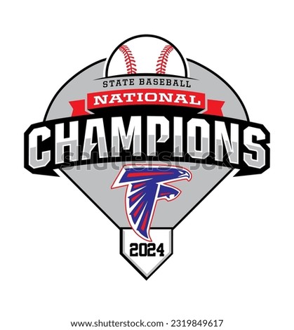 Nation champion Logo Vector Art