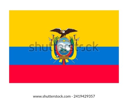 Flag of Ecuador Coat of arms 