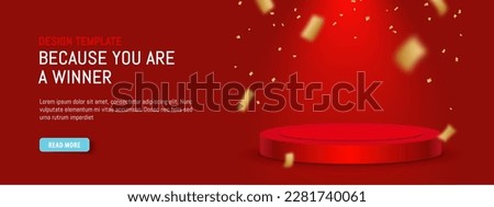 Similar – Image, Stock Photo Confetti comes out of a glass of wine against blue background.