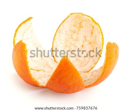 Similar – Image, Stock Photo Peeled and opened tangerine or Clementine