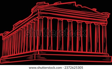 Acropolis of Athens. Journey back in time to the heart of ancient Greece with our Acropolis of Athens illustration
