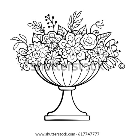 Download Flower Vase Coloring Pages At Getdrawings Free Download