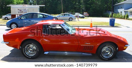 MATHEWS, VA- JUNE 01:Chevy Corvette Stingray in the Annual: Vintage TV's 