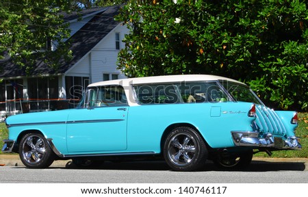 MATHEWS, VA- JUNE 01:A Chevy Nomad wagon in the Annual: Vintage TV\'s \