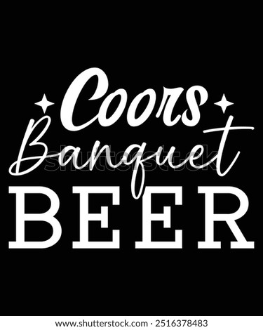 Coors Banquet Beer T-Shirt Design, Beer Design, T-Shirt Design