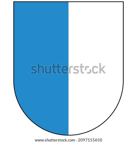 Coat of arms of canton of Lucerne is a canton of Switzerland. It is located in the centre of Switzerland. Vector illustration
