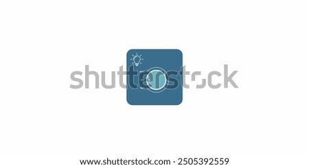 light dimmer logo vector design