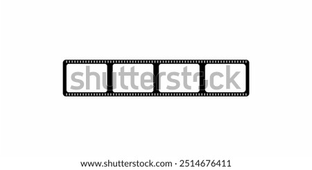 long film strip logo icon vector design