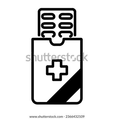 Pharmacy Icon (Medicine), True Black Icon