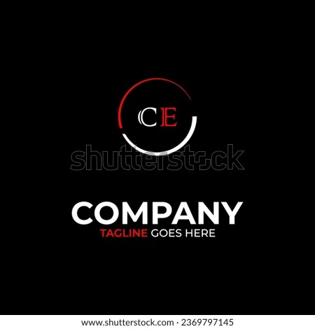 CE creative modern letters logo design template