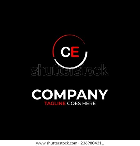 CE creative modern letters logo design template