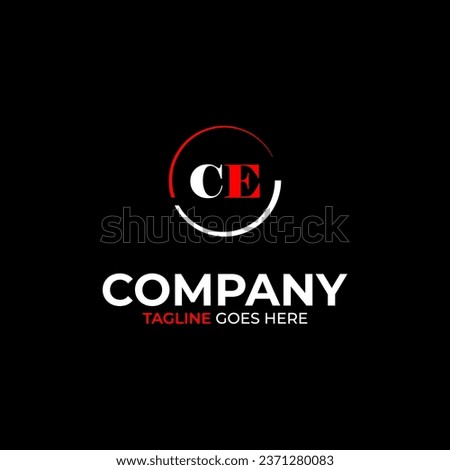 CE creative modern letters logo design template