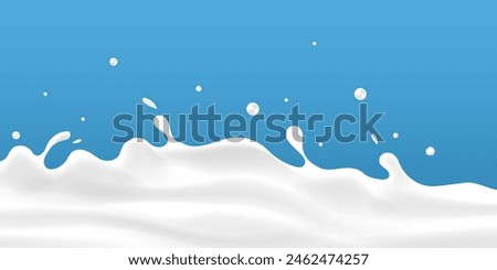 milk waves background. additional elements of milk design