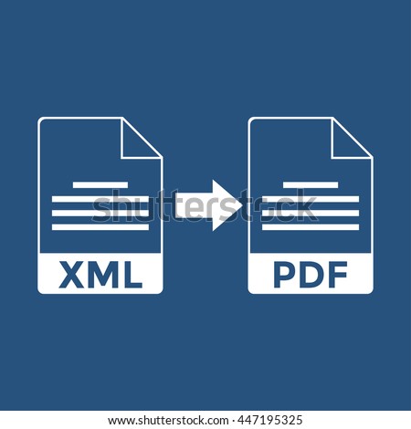 XML to PDF Icon