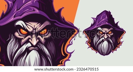 Illustration Vector Graphic: Zombie Evil Wizard Logo Mascot for Sport and E-Sport Gaming Teams
