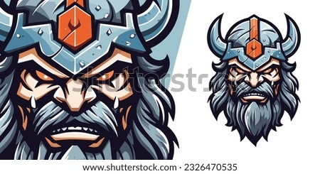 Illustration Vector Graphic: Zombie Viking Logo Mascot for Gaming Teams