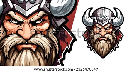 Ultimate Viking Knight: Illustration Vector Graphic for E-Sport and Sport Gaming Teams, featuring a Barbarian Mascot Logo