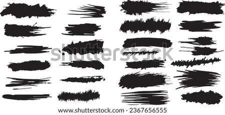 Transparent Background Showcasing Grunge Texture Scribbles Design Element in PNG, Vector Format. Includes Hand Drawn Vector Ink Brush Strokes and Black Paint Spot Set for Artistic Backgrounds