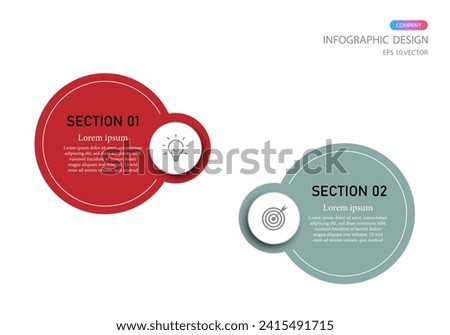 Medical concept with 2 steps, options, process. Vector illustration.