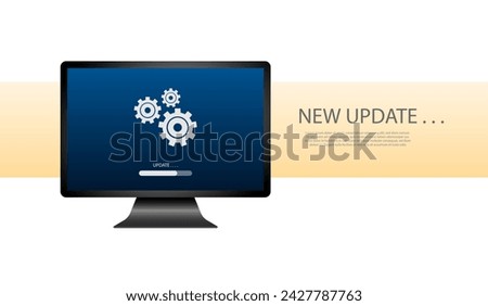 New Updates Computer System Updates Vector illustration